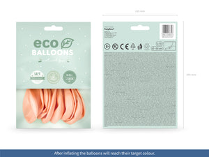 Eco Balloons 30cm metallic, peach (1 pkt / 10 pc.)