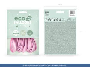 Eco Balloons 30cm metallic, pink (1 pkt / 10 pc.)