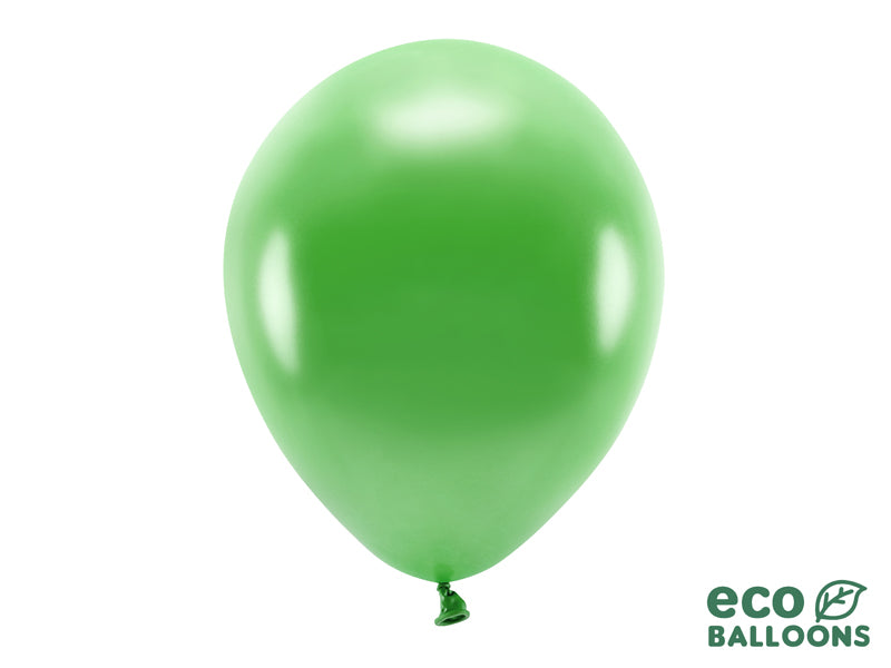 Eco Balloons 30cm metallic, green grass (1 pkt / 10 pc.)