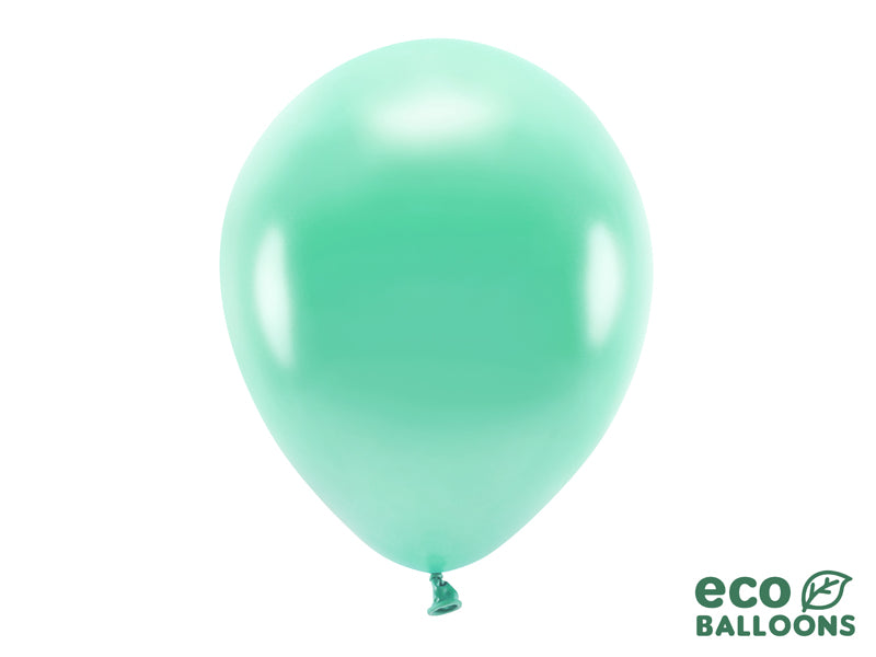 Eco Balloons 30cm metallic, dark mint (1 pkt / 10 pc.)