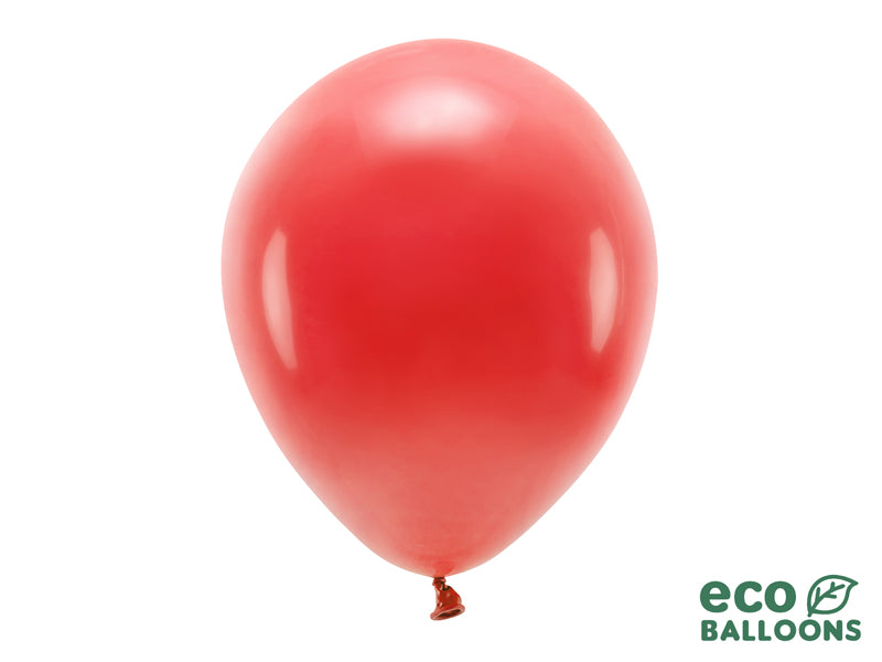 Eco Balloons 30cm pastel, red (1 pkt / 10 pc.)