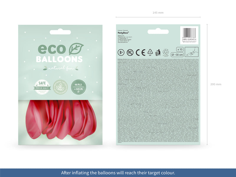 Eco Balloons 30cm pastel, light red (1 pkt / 10 pc.)