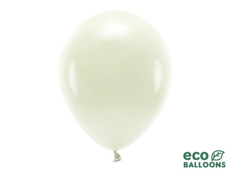 Eco Balloons 30cm pastel, cream (1 pkt / 10 pc.)