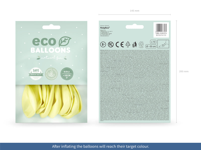 Eco Balloons 30cm pastel, cream (1 pkt / 10 pc.)
