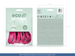 Eco Balloons 30cm pastel, fuchsia (1 pkt / 10 pc.)