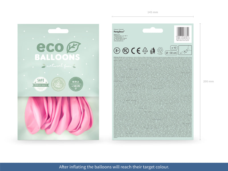 Eco Balloons 30cm pastel, light pink (1 pkt / 10 pc.)