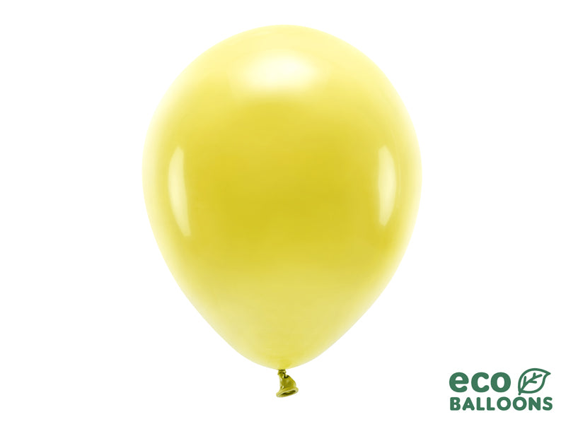 Eco Balloons 30cm pastel, dark yellow (1 pkt / 10 pc.)