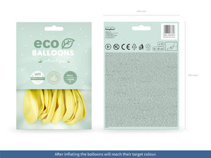 Eco Balloons 30cm pastel, light yellow (1 pkt / 10 pc.)