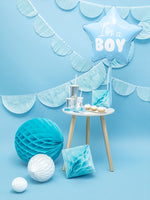 Ladda upp bild till gallerivisning, Foil Balloon Star - It&#39;s a boy, 48cm, light blue
