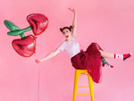 Ladda upp bild till gallerivisning, Foil balloon Cherry, 88x73cm, mix
