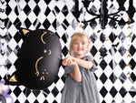 Ladda upp bild till gallerivisning, Foil Balloon Cat, 48x36cm, black
