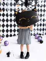 Ladda upp bild till gallerivisning, Foil Balloon Cat, 48x36cm, black
