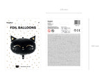 Ladda upp bild till gallerivisning, Foil Balloon Cat, 48x36cm, black
