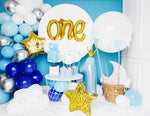 Ladda upp bild till gallerivisning, Foil Balloon Number &#39;&#39;1&#39;&#39;, 30x90cm, sky-blue
