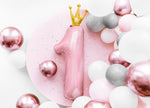 Ladda upp bild till gallerivisning, Foil Balloon Number &#39;&#39;1&#39;&#39;, 30x90cm, light pink
