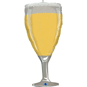 Folieballong - Champagneglas Shape