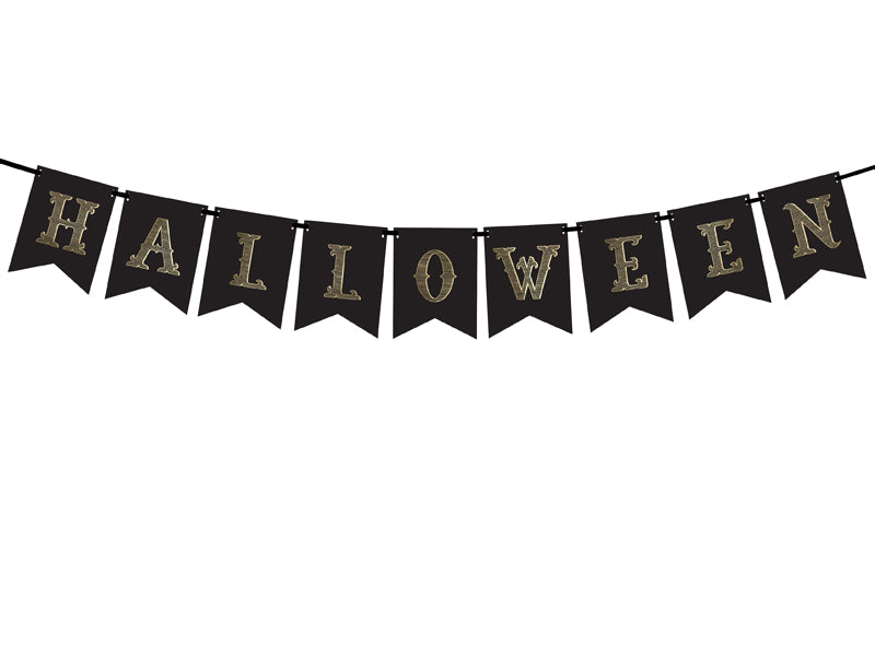 Banner Halloween, black, 20x175 cm