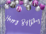 Ladda upp bild till gallerivisning, Banner Happy Birthday, silver, 16.5x62cm
