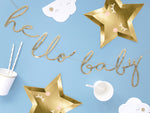 Ladda upp bild till gallerivisning, Banner Little Star - Hello Baby, gold, 18x70cm
