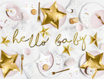 Ladda upp bild till gallerivisning, Banner Little Star - Hello Baby, gold, 18x70cm
