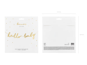 Banner Little Star - Hello Baby, gold, 18x70cm