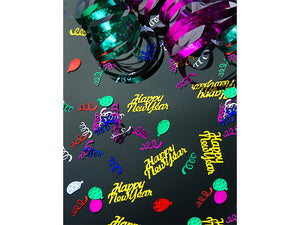 Confetti Happy New Year, gold, 4 x 2cm, 3g