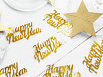 Ladda upp bild till gallerivisning, Confetti Happy New Year, gold, 4 x 2cm, 3g
