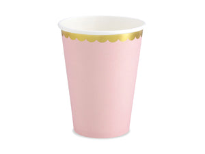 Cups, light pink, 220ml (1 pkt / 6 pc.)