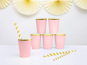 Cups, light pink, 220ml (1 pkt / 6 pc.)