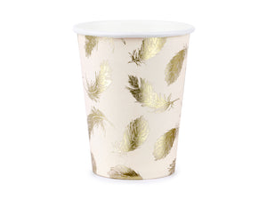 Paper cups Lovely Swan, 220ml (1 pkt / 6 pc.)