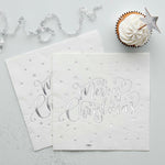 Ladda upp bild till gallerivisning, Silver Foiled Merry Christmas Napkins
