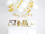 Ladda upp bild till gallerivisning, Party decorations set - Birthday, gold (1 pkt / 60 pc.)
