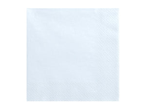 Napkins, 3 layers, light sky-blue, 33x33cm (1 pkt / 20 pc.)