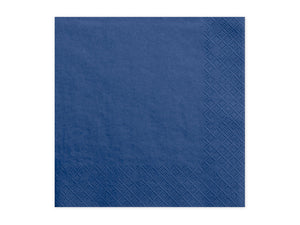 Napkins, 3 layers, navy blue, 33x33cm (1 pkt / 20 pc.)