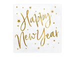 Ladda upp bild till gallerivisning, Napkins Happy New Year, white, 33x33cm (1 pkt / 20 pc.)
