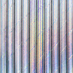 Ladda upp bild till gallerivisning, Paper Straws, iridescent, 19.5cm (1 pkt / 10 pc.)
