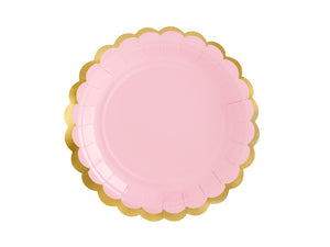 Plates, light pink, 18cm (1 pkt / 6 pc.)