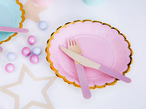 Plates, light pink, 18cm (1 pkt / 6 pc.)