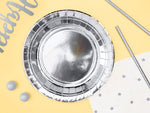 Ladda upp bild till gallerivisning, Plates, silver, 18cm (1 pkt / 6 pc.)
