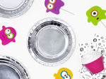 Ladda upp bild till gallerivisning, Plates, silver, 18cm (1 pkt / 6 pc.)
