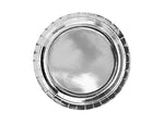 Ladda upp bild till gallerivisning, Round plates, silver, 23cm (1 pkt / 6 pc.)
