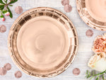 Ladda upp bild till gallerivisning, Round paper plates, rose gold, 23cm (1 pkt / 6 pc.)
