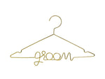 Ladda upp bild till gallerivisning, Metal hanger Groom, gold, 45x27cm
