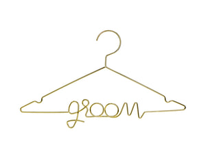 Metal hanger Groom, gold, 45x27cm