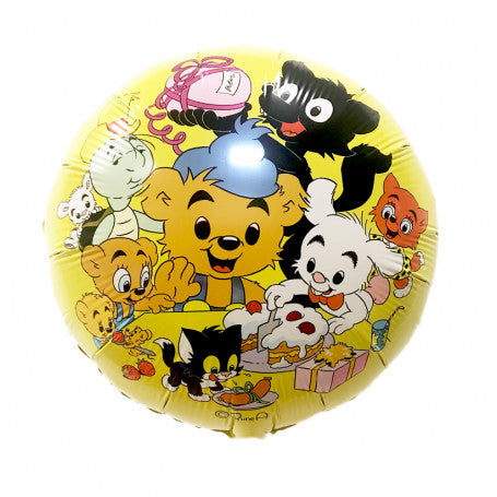 BAMSE FOLIEBALLONG GUL 45 CM