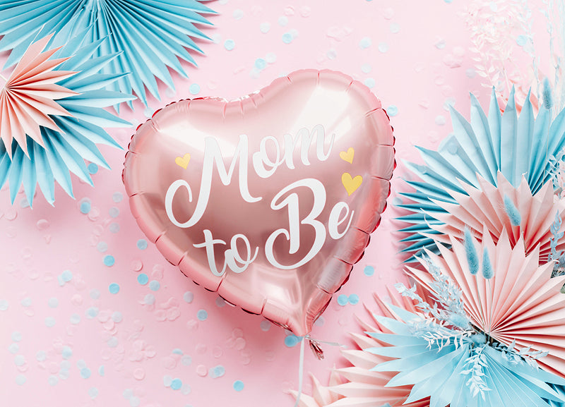 Foil balloon Mom to Be, 35cm, pink