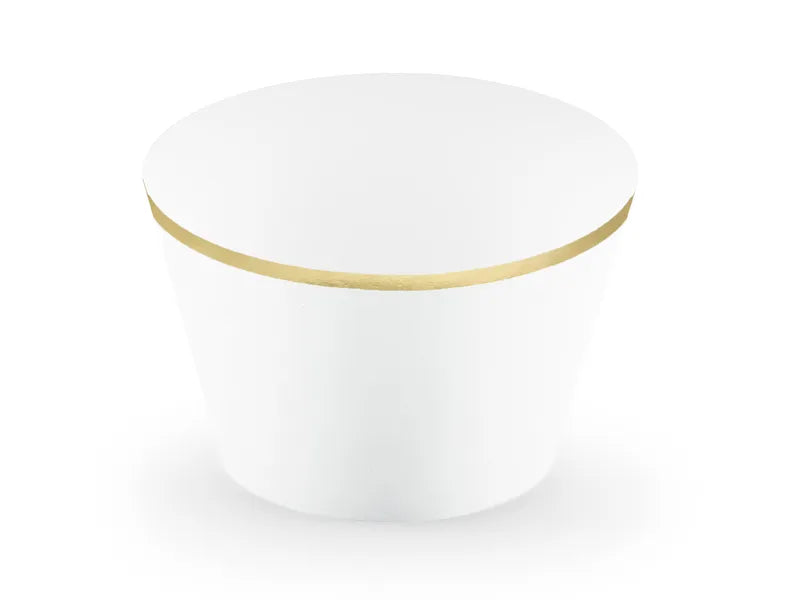 Cupcake wrappers, 4.8x7.6x4.6cm, white
