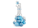 Ladda upp bild till gallerivisning, Balloon bouquet Number &#39;&#39;1&#39;&#39;, blue, 90x140cm
