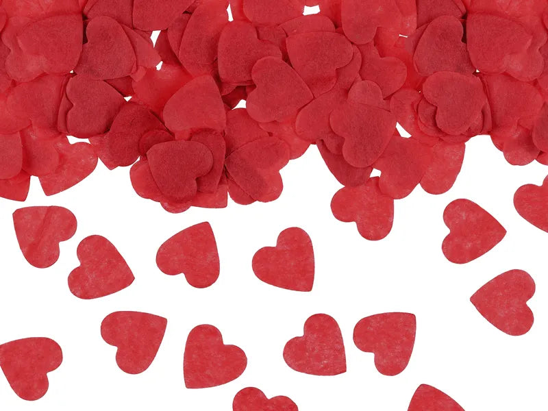 Confetti Hearts, 1,6x1,6 cm, red, 15g