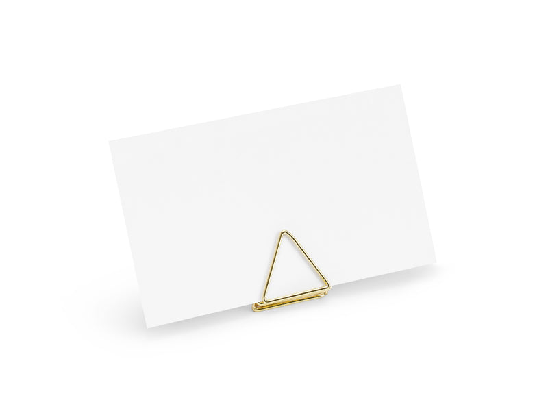 Place card holders Triangles, gold, 2.3 cm